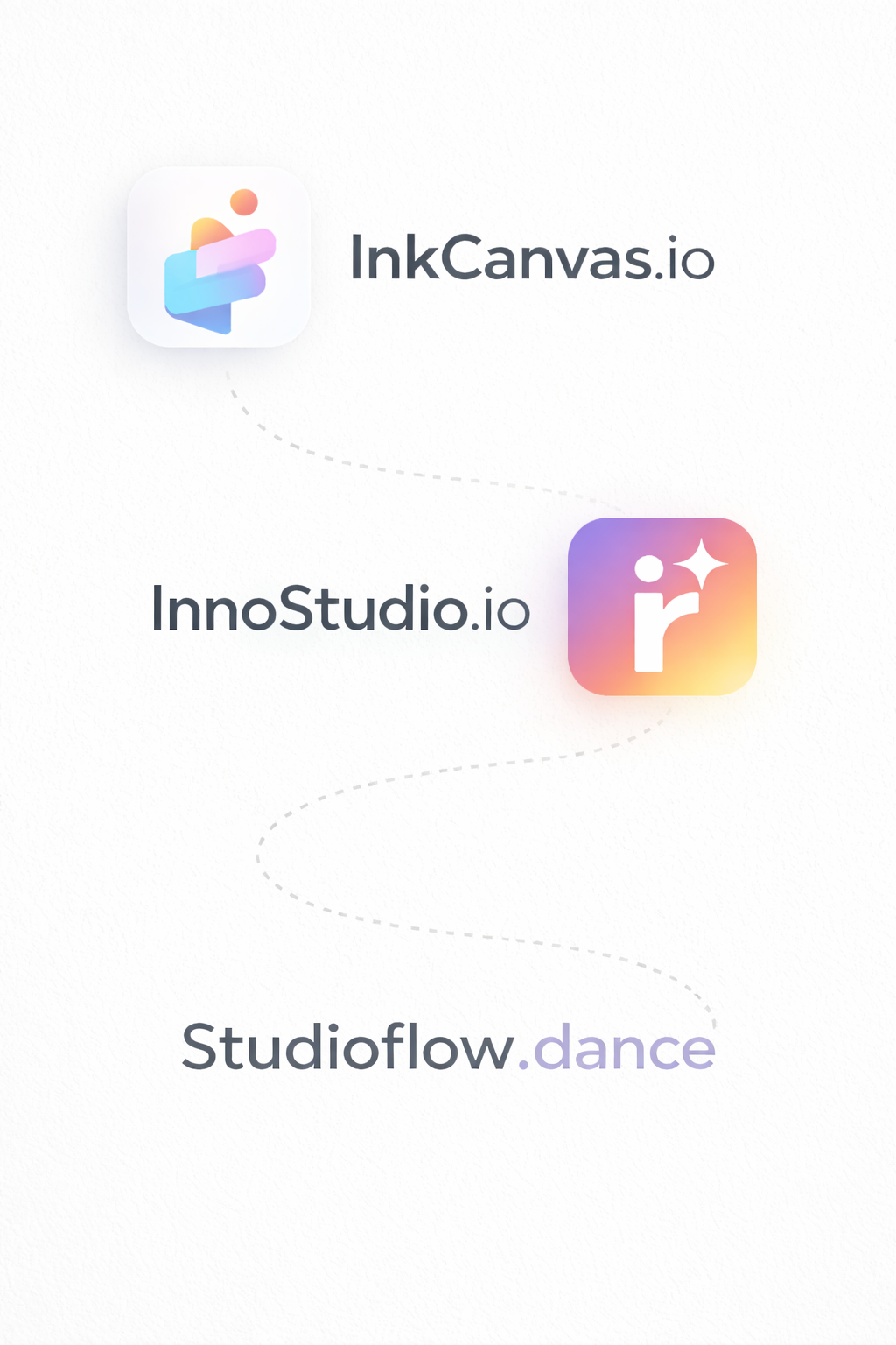 InkCanvas.io, InnoStudio.io, and StudioFlow.dance software products by Ivan Pryntsev